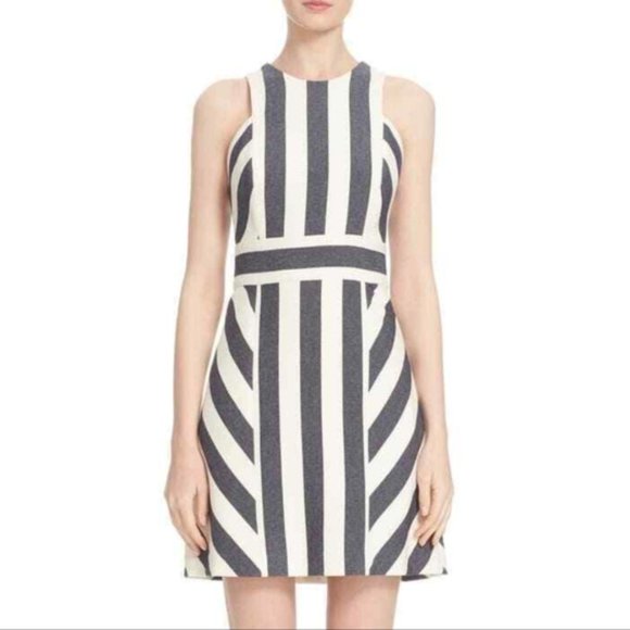 Milly Maya Stripe‎ Dress Sz 2 - Picture 1 of 6